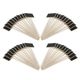 Maxbell 40 Pieces Mini Wooden Blackboard Chalkboard Tags Garden Wedding Use