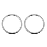 Maxbell 2 Pieces Seamless Stainless Steel O Round Rings Marine Grade 1/8" x 1"
