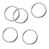 Maxbell 5 Pieces Seamless Stainless Steel O Round Rings Marine Grade 1/8" x 1"