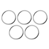 Maxbell 5 Pieces Seamless Stainless Steel O Round Rings Marine Grade 1/8" x 1"