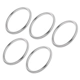 Maxbell 5 Pieces Seamless Stainless Steel O Round Rings Marine Grade 1/8" x 1"