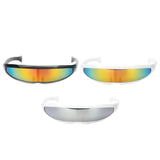 Maxbell 3Pcs Futuristic Space Alien Eyeglasses Funny Cosplay Party Robot Sunglasses