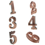 Maxbell 6x ABS Plastic House Door Number Sign Plaque DIY Digit Number 0 to 9 Number