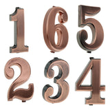 Maxbell 6x ABS Plastic House Door Number Sign Plaque DIY Digit Number 0 to 9 Number
