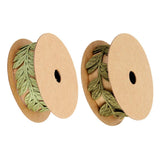 Maxbell 2 Rolls Vintage Satin Leaf Leaves Vine Garlands Ribbon Trim Sewing Craft
