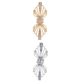 Maxbell 2 Pair Crystal Wedding Closure Hook and Eye Clasp for Sewing Crafts Supplies