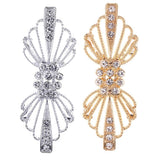 Maxbell 2 Pair Crystal Wedding Closure Hook and Eye Clasp for Sewing Crafts Supplies