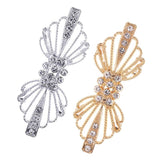 Maxbell 2 Pair Crystal Wedding Closure Hook and Eye Clasp for Sewing Crafts Supplies