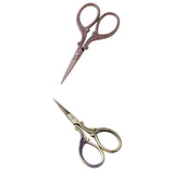 Maxbell 2pcs Vintage Embroidery Stainless Steel Scissor for Cross Stitch Sewing Tool
