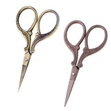 Maxbell 2pcs Vintage Embroidery Stainless Steel Scissor for Cross Stitch Sewing Tool