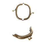 Maxbell 2Pcs Sew in Coin Bag Purse Metal Frame Handbag Clasp Fastening 8.5cm 10.5cm