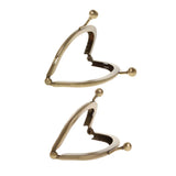 Maxbell 2Pcs Sew in Coin Bag Purse Metal Frame Handbag Clasp Fastening 8.5cm 10.5cm