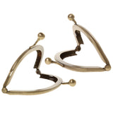 Maxbell 2Pcs Sew in Coin Bag Purse Metal Frame Handbag Clasp Fastening 8.5cm 10.5cm