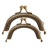 Maxbell 2Pcs Sew in Coin Bag Purse Metal Frame Handbag Clasp Fastening 8.5cm 10.5cm