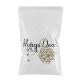 Maxbell 200Pcs Punk Mushroom Rivet Metal Studs Round Screw Craft DIY Bronze Silver