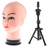 Maxbell Female Mannequin Manikin Head Wigs Glasses Hat Display Model w/ Tripod Stand