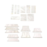 Maxbell White Mother of Pearl Shell Guitar Block Blank Fretboard Inlay Material Set