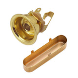 Maxbell 6.35mm 1/4" Jack Plug Socket Output Plate w/ Pickup Cover for TL Guitar Gold