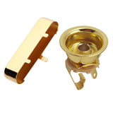 Maxbell 6.35mm 1/4" Jack Plug Socket Output Plate w/ Pickup Cover for TL Guitar Gold