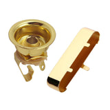Maxbell 6.35mm 1/4" Jack Plug Socket Output Plate w/ Pickup Cover for TL Guitar Gold