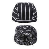 Maxbell 2 Pieces Kitchen Catering Chef Skull Cap Tie Back Pirate Hat Headwrap Unisex