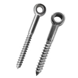 Maxbell 2Pieces Marine Grade 316 Stainless Steel Threaded Screw Lifting Eye Bolt
