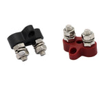 Maxbell Red & Black Junction Block Power Post Set Insulated Terminal Stud M8