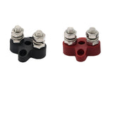 Maxbell Red & Black Junction Block Power Post Set Insulated Terminal Stud M8