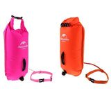 Maxbell 2 Pieces High Visibility Inflatable   Bag Safety Pool Swim Buoy Tow Float