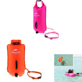 Maxbell 2 Pieces High Visibility Inflatable   Bag Safety Pool Swim Buoy Tow Float