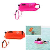 Maxbell 2 Pieces High Visibility Inflatable   Bag Safety Pool Swim Buoy Tow Float