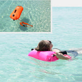 Maxbell 2 Pieces High Visibility Inflatable   Bag Safety Pool Swim Buoy Tow Float
