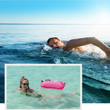 Maxbell 2 Pieces High Visibility Inflatable   Bag Safety Pool Swim Buoy Tow Float