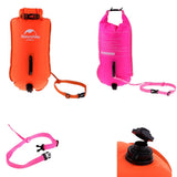 Maxbell 2 Pieces High Visibility Inflatable   Bag Safety Pool Swim Buoy Tow Float