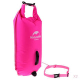 Maxbell 2Pieces High Visibility Inflatable Dry Bag Safety Swim Buoy Tow Float Fluo