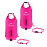 Maxbell 2Pieces High Visibility Inflatable Dry Bag Safety Swim Buoy Tow Float Fluo