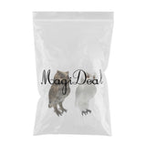 Maxbell 2pcs/set Artificial Owl Bird Feather Realistic Taxidermy Home Garden Decor