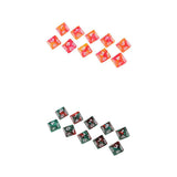 Maxbell 20pcs 10 Sided D10 Polyhedral Dice Double Color for DND RPG   Orange Red
