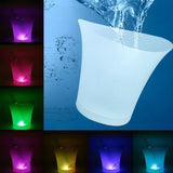 Maxbell LED Ice Bucket Champagne Wine Beer Cooler Party Xmas 5L Pink+Blue+Green