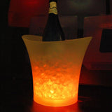 Maxbell LED Ice Bucket Champagne Wine Beer Cooler Party Xmas 5L Pink+Blue+Green