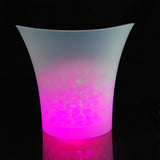 Maxbell LED Ice Bucket Champagne Wine Beer Cooler Party Xmas 5L Pink+Blue