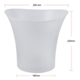 Maxbell LED Ice Bucket Champagne Wine Beer Cooler Party Xmas 5L Pink+Blue