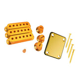 Maxbell Guitar Pickup Cover Knob Switch Tip + Neck Plate Screw for Electric Guitar