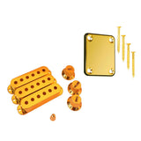 Maxbell Guitar Pickup Cover Knob Switch Tip + Neck Plate Screw for Electric Guitar
