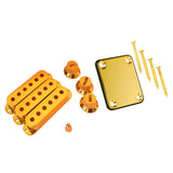 Maxbell Guitar Pickup Cover Knob Switch Tip + Neck Plate Screw for Electric Guitar