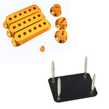 Maxbell Guitar Pickup Cover Knob Switch Tip + Neck Plate Screw for Electric Guitar