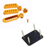 Maxbell Guitar Pickup Cover Knob Switch Tip + Neck Plate Screw for Electric Guitar