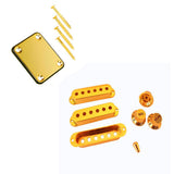 Maxbell Guitar Pickup Cover Knob Switch Tip + Neck Plate Screw for Electric Guitar