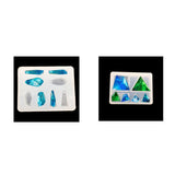 Maxbell 2 Pieces Geometric Silicone Pendant Mold DIY Jewelry Resin Craft Mould Tools