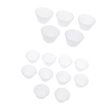 Maxbell 15 Pieces Silicone Resin Glue Tool Distribution Cup Jewelry Making Tools